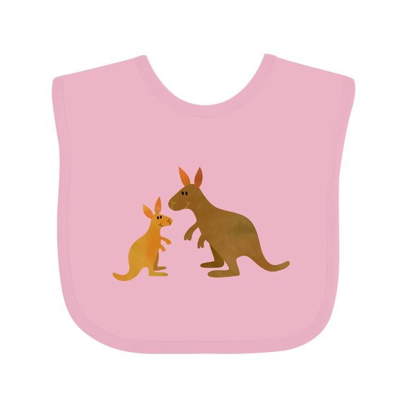 Inktastic Kangaroo Family Boys or Girls Baby Bib