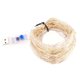 thumbnail image 2 of uds cadena de alambre de cobre luz USB 10M 100 cuentas de lámpara 8 modos decoración del hogar vacaciones, 2 of 8