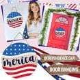 thumbnail image 1 of 11.81” July Fourth Door Decorations Red  White  and Blue Door Signs C, 1 of 9