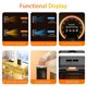 thumbnail image 4 of Regalos de Breadeep para el invierno: calefactor portátil para el hogar con oscilación de 90° y termostato ajustable, protección contra sobrecalentamiento y vuelcos, calefactor cerámico PTC de 1000 W, 4 of 8