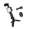 thumbnail image 2 of Sidaley KIT-01LM Kit de soporte para trípode Transmisión en vivo 6000K 5W Juego de luces de relleno Juego de fotografía de grabación de video Cables de audio/vídeo, 2 of 6