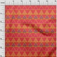 thumbnail image 3 of oneOone Tissu en Jersey de Coton Rouge Tissu Géométrique pour Robe Tissu Imprimé au Mètre 58 Pouces de Large, 3 of 4