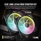 thumbnail image 2 of Ventilador Corsair iCue Link LX140 RGB 140 mm PWM, paquete doble, negro, 2 of 7