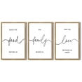 thumbnail image 3 of SHENIFY Bless The Food Before Us Sign Kitchen Wall Decor 16x24in3pcs Natural Framed for Dining Room Farmhouse Wall Art Hanging Decoration, 3 of 6