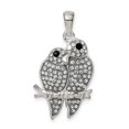 thumbnail image 4 of Sterling Silver Preciosa Crystal Parrot Couple Pendant, 4 of 7