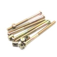 thumbnail image 1 of binifiMux Paquete de 10 tornillos de barril para muebles de media rosca M8x110 mm, kit surtido de tuercas para cunas, literas, sillas, 1 of 3