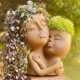 thumbnail image 3 of Girls Face Flower Pot Resin Women Vase Mother Love Succulent Flowerpot Garden Pots Home Decoration Outdoor, 3 of 5