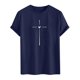 thumbnail image 3 of Tops para hombre, blusas y camisas de cuello redondo y manga corta para hombre. Camiseta/camisa informal de cuello redondo y manga corta con estampado de corazones para hombre. Tops de poliéster para, 3 of 4