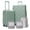GREEN, variant on Luggage Sets Hardside 2 Piece Lightweight Hardshell Suitcase with Double Spinner Wheel and 3PCS Packing Cubes,(18"&26")PINK