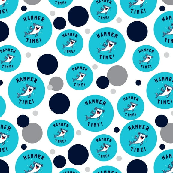 Hammerhead Shark Hammer Time Funny Humor Premium Gift Wrap Wrapping Paper Roll