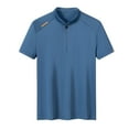 thumbnail image 1 of Camisas de Manga Corta de los Hombres Blusa Deportiva Seca Rápidamente con Cuello Girable, Blusa de Manga Corta de Poliéster Casual, 1 of 5