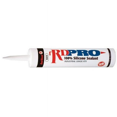 Red Devil 08162I RD PRO Industrial Grade RTV 100% Silicone Weather-Resistant Sealant, 10.1 oz. Tube, Almond, 1-Pack