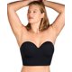 thumbnail image 2 of Sujetador largo sin tirantes HSIA para mujer con soporte antideslizante negro, 2 of 7