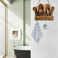 thumbnail image 5 of Rustic Wooden Elephant Key Holder for Wall, 5 Hooks & Cute Animal Design, Brown, 1 Count 11.8 Inch, for Entryway Towel Coat Hat Jacket Organization, 5 of 9
