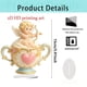 thumbnail image 2 of Regalo romántico de adorno de taza de té | Decoración acrílica en forma de corazón 15cm | Juego de tazas de té con temática de amor, platillo a juego, cuchara para remover | Acabado brillante, 2 of 4