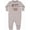 AC-Heather Grey, variant on My Daddy Graduated and I'm Super Proud Baby Fleece Romper