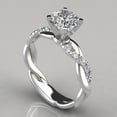 thumbnail image 3 of harmtty Women Exquisite Romantic Rhinestone Twist Engagement Ring Jewelry for Wedding, 3 of 8
