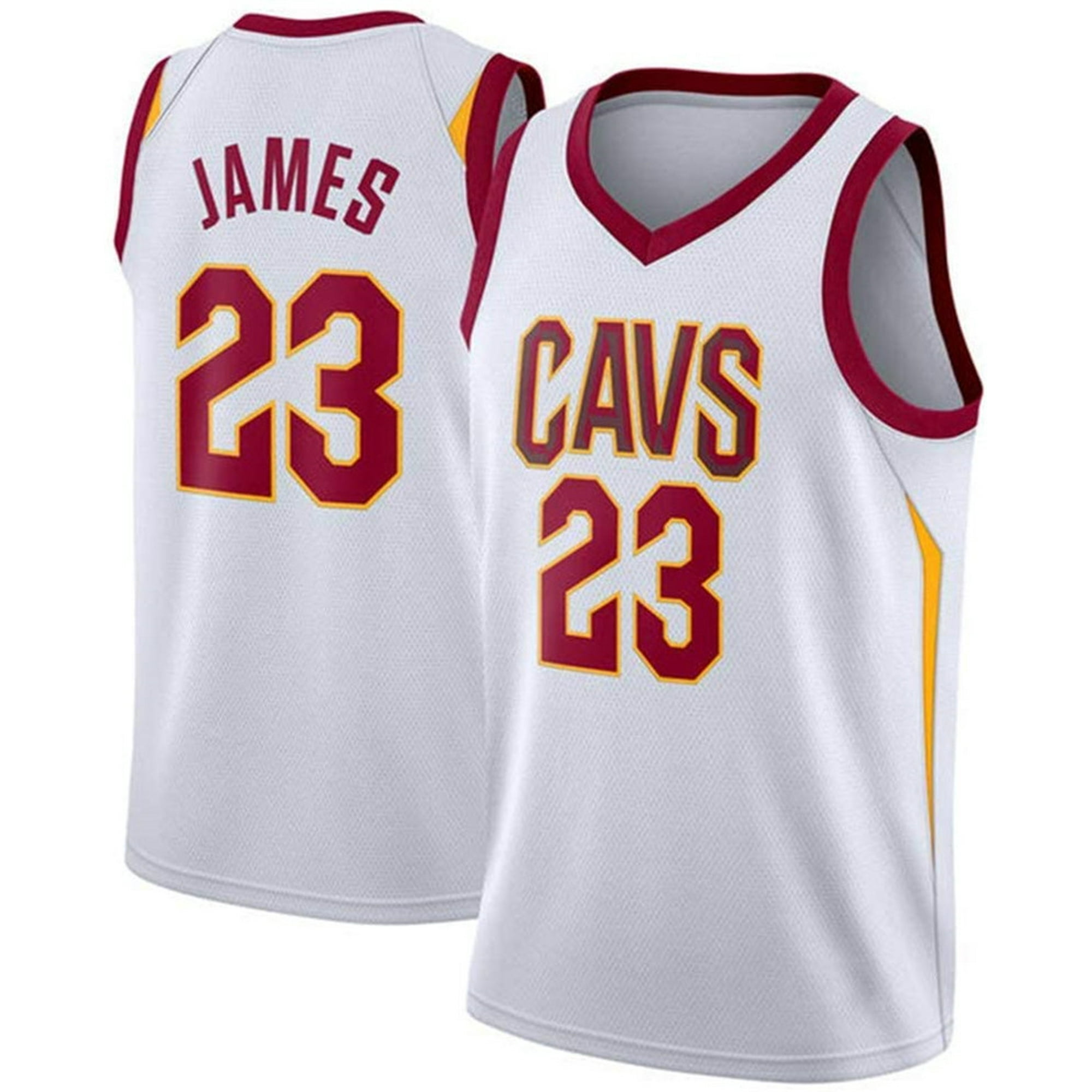 Pedymaquem Men s Basketball Jersey 23 Lebron James Cleveland Cavaliers Swingman Jerseys Name And Number Player Sports T Shirt Size S Xxl White