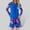 Blue, variant on RTKFRFL Toddler Swimsuit Girl Girls Long Sleeve 2 Piece Floral Print Round Neck Swimming Outfit For Beach Pool Summer Bathing Suit Beachwear Swimwear