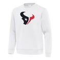 thumbnail image 2 of Men's Antigua White Houston Texans Relevant Lightweight Pullover Sweatshirt, 2 of 3
