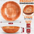 thumbnail image 2 of Juego de 6 ensaladeras de madera – Cuencos decorativos para cocina, cuencos grandes para servir para entretener, pequeños cuencos para aperitivos, sopa, frutero de 8 pulgadas para mostrador de cocina,, 2 of 5