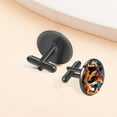 thumbnail image 6 of Basketball Elegant Men's Cufflinks Set for Formal Attire, Made of Stainless Steel, for Business Meetings, 6 of 6