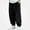 Black, variant on HAOTAGS Kids Sweatpants (1-13) Fleece-lined thickened Elastic Waist Side Pockets Sports Thin Corduroy Pants Khaki Size 5T