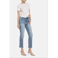 thumbnail image 4 of Flying Monkey - High Rise Slim Straight Jeans with Distressed Raw Hem (27" Inseam) - F5160, 4 of 8