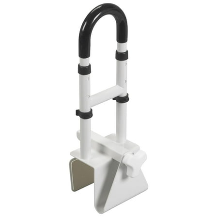 Adjustable Bathtub Grab Bar & Bathtub Safety Rail, White