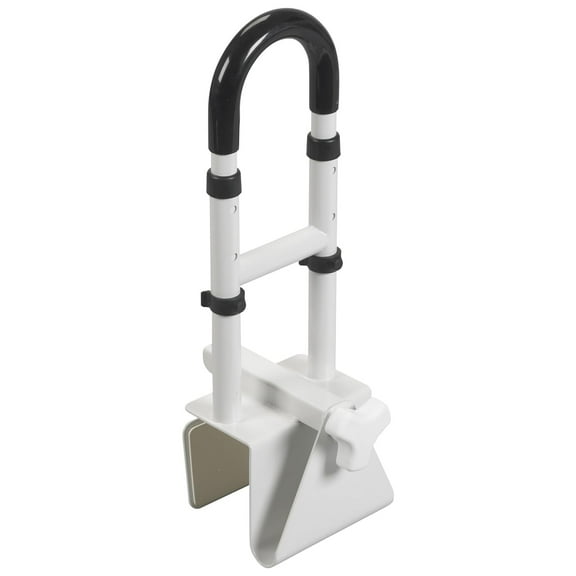 Adjustable Bathtub Grab Bar & Bathtub Safety Rail, White