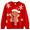 Red Scarf Gingerbread, variant on Actgleam Girls Christmas Sweaters Holiday Winter Boys Long Sleeve Crewneck Pullover Knit Tops,7-12Year