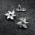 thumbnail image 6 of 2pcs Dermal Anchor Tops and Base Titanium Steel Piercing Jewelry Flower/, 6 of 8