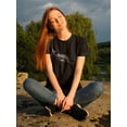 thumbnail image 2 of Whale Unicorns Of The Sea Women Black T-Shirt, Female Small, 2 of 4
