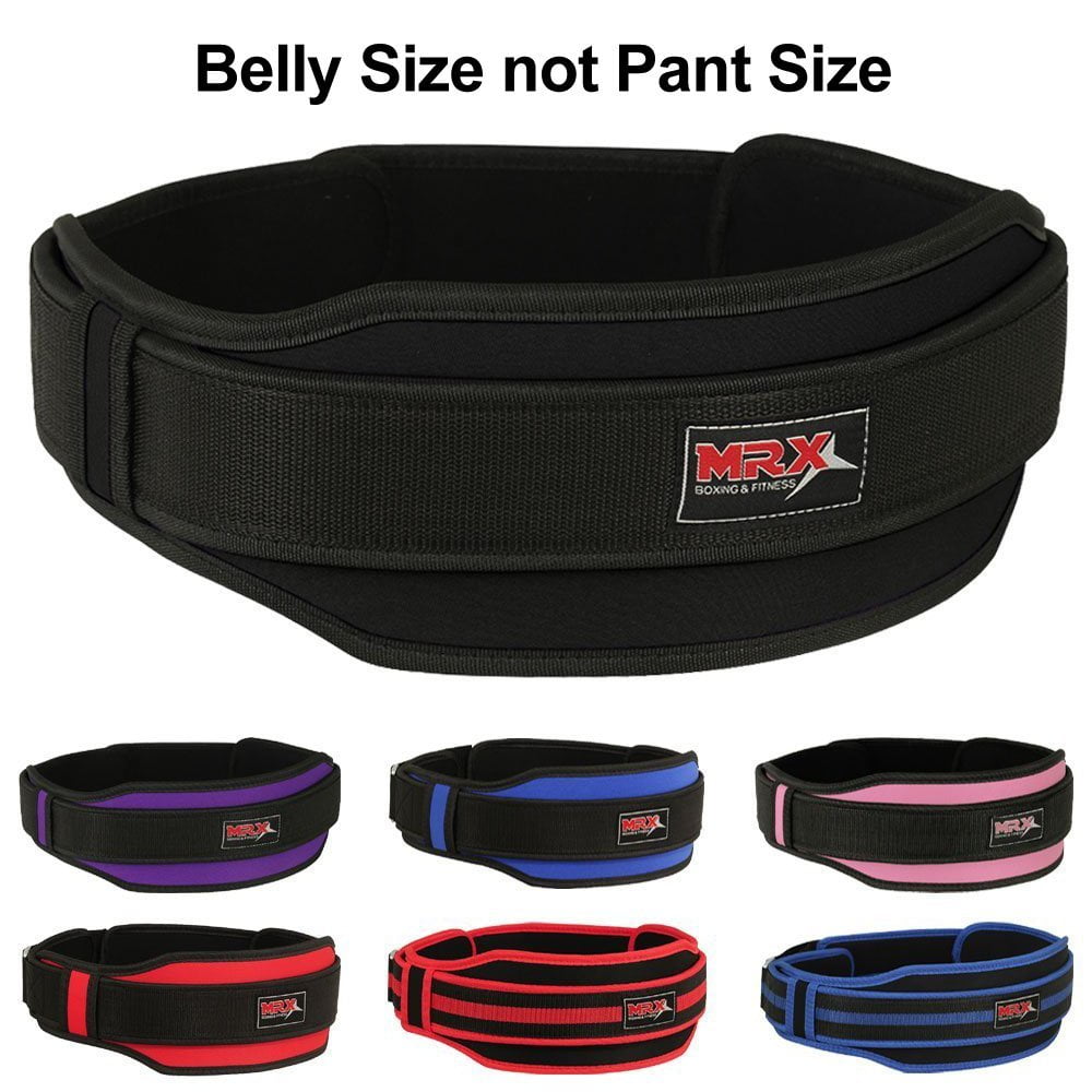 MRX Weight Lifting Belt with Double Back Support Gym Training 5" Wide