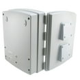 thumbnail image 3 of NavePoint 14x10x04 ABS Plastic Weatherproof Indoor/Outdoor IP24 NEMA 3R Enclosure, Hook & Loop Mounting, Fan & PoE outlets, Gray, 3 of 6