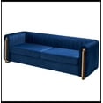 thumbnail image 3 of Contemporary Velvet Sofa Couch 84.25''W for Living Room, 3 of 5