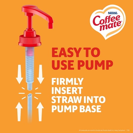 COFFEE MATE COFFEE-MATE NES73358 50.7 OZ. LIQUID CREAMER PUMP BOTTLE – CARAMEL