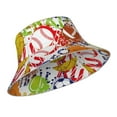 thumbnail image 2 of Kll Balls Bucket Hat For Women Men Packable Travel Beach Sun Hat Outdoor Rave Accessories Reflective Fisherman Cap, 2 of 9