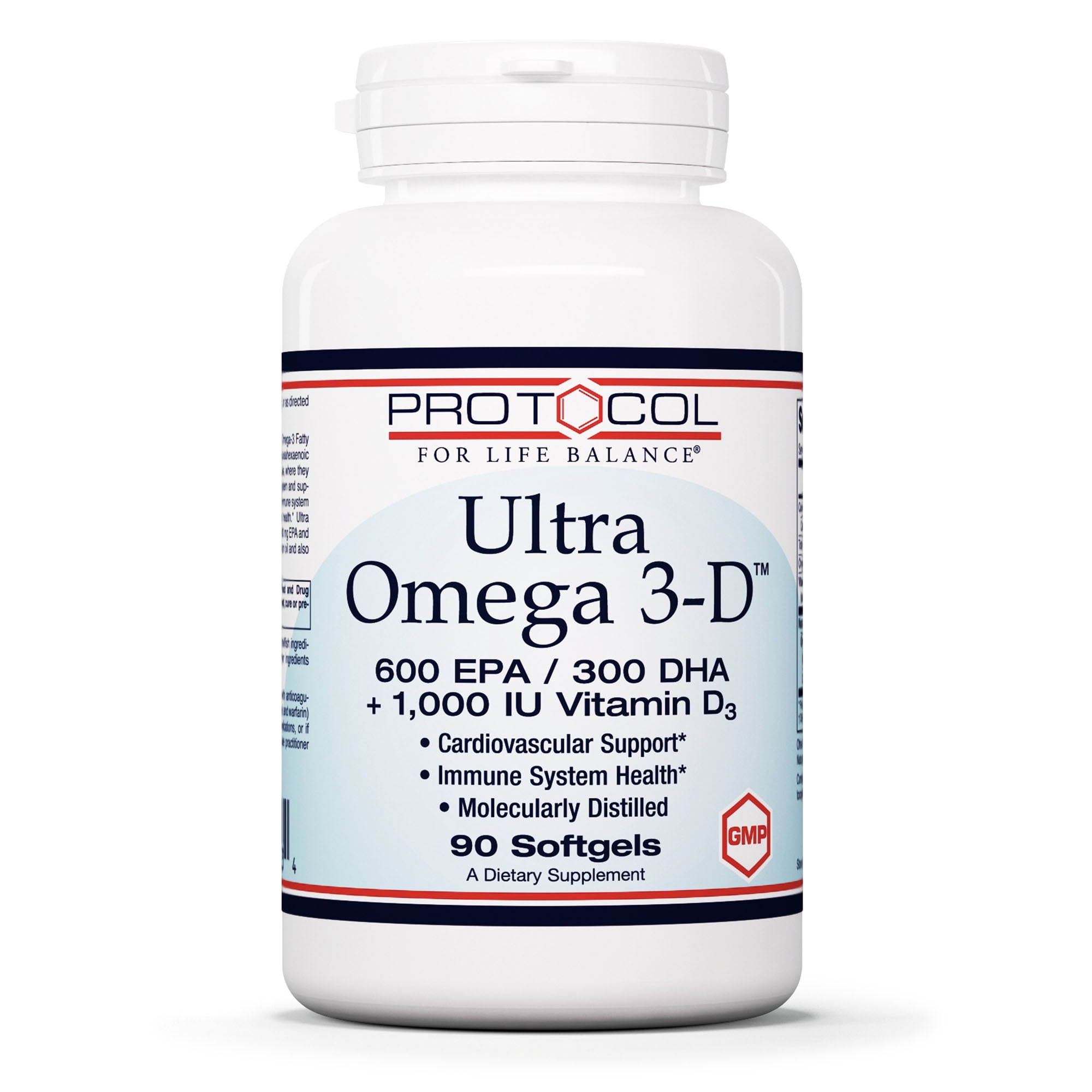 Protocol For Life Balance Ultra Omega 3D 600 EPA / 300 DHA + 1,000