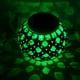 thumbnail image 2 of Lámpara LED solar impermeable para jardín, con forma de bola de mosaico de vidrio, ideal para interiores y exteriores (naranja, amarillo y verde), 2 of 7