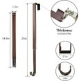 thumbnail image 3 of chalian Wreath Hanger, Adjustable Over The Door Wreath Hanger Wreath Holder Wreath Hook for Door Christmas (Bronze,20 lbs), 3 of 15
