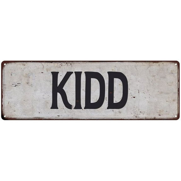 KIDD Vintage Look Gift Rustic Chic Metal Sign 6x18 206180036150