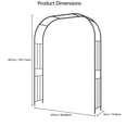 thumbnail image 6 of Ataucjin Garden Arbor, Wedding Arch Garden Trellis, Metal Garden Arch for Wedding Ceremony Party Plant Climbing Rose Vines Lawn Patio, 6 of 6