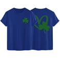 thumbnail image 1 of AherBiu Hauts de la Saint-Patrick pour Femmes Manches Courtes Imprimés Décontractés Basiques, 1 of 7