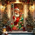 thumbnail image 6 of Ohmyroo Christmas Door Hanging Decoration Santa Reindeer Door Cover Festive Door Curtain For Home Entryway Holiday Party Decor, 6 of 6