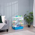 thumbnail image 2 of PawHut 23" Large Hamster Cage 5-Level with Tunnel Tube System, Blue, 2 of 10