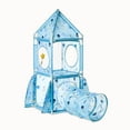 thumbnail image 3 of Vibrant Life Pop Open Space Rocket Cat Tower, Blue, O/S, 3 of 13