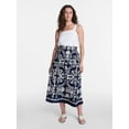 thumbnail image 3 of Time and Tru Women’s Tiered Cotton Maxi Skirt, Sizes XS-XXXL, 3 of 6
