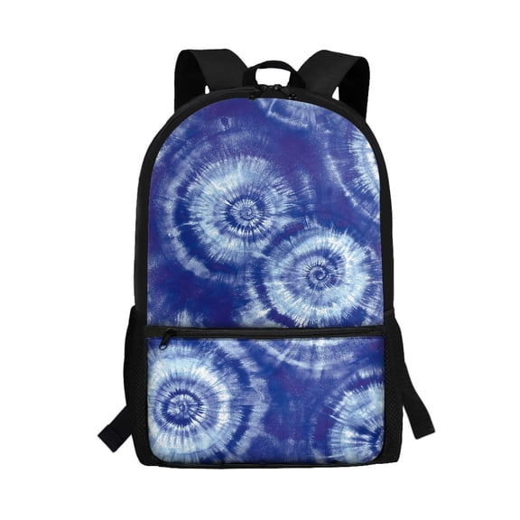 Uourmeti Tie Dye Lightweight Backpack for School Travel, Stylish Smooth Zippers Student Bookbag Durable School Backpack