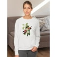 thumbnail image 2 of White-Winged Crossbills Sweatshirt Women -John James Audubon Designs, Female x-Large, 2 of 4